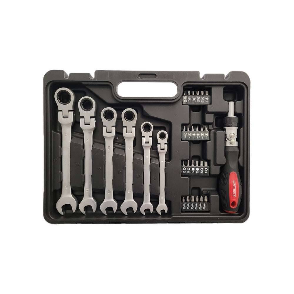 Steckschlüsselsatz 1/4 und 1/2 Zoll mit Bits – Ansicht 4