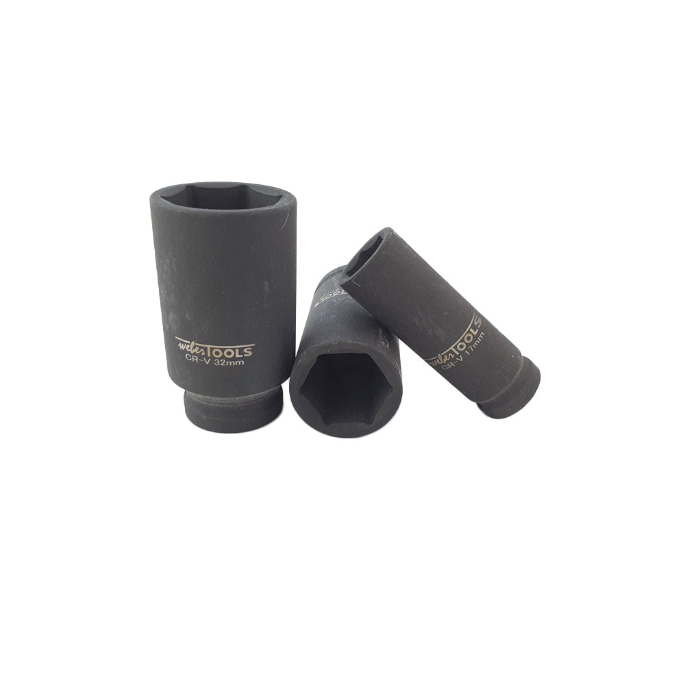 Kraft-Steckschlüsselsatz 1/2 Zoll lang, 10 bis 32 mm – Ansicht 5