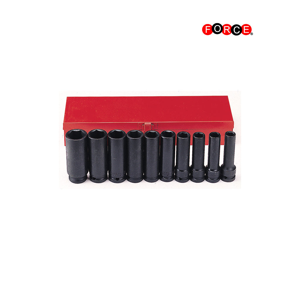 Kraftnuss-Satz 1/2 Zoll 12-kant lang, 11 bis 24 mm