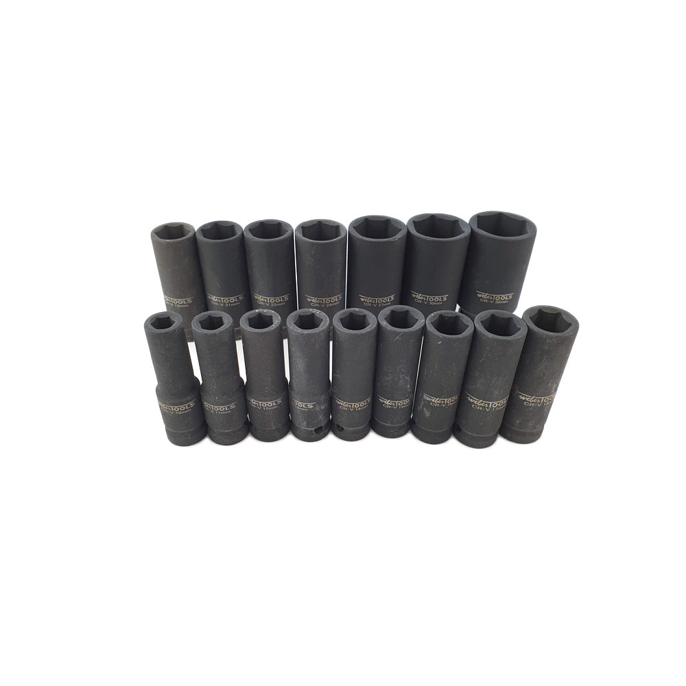 Kraft-Steckschlüsselsatz 1/2 Zoll lang, 10 bis 32 mm – Ansicht 4